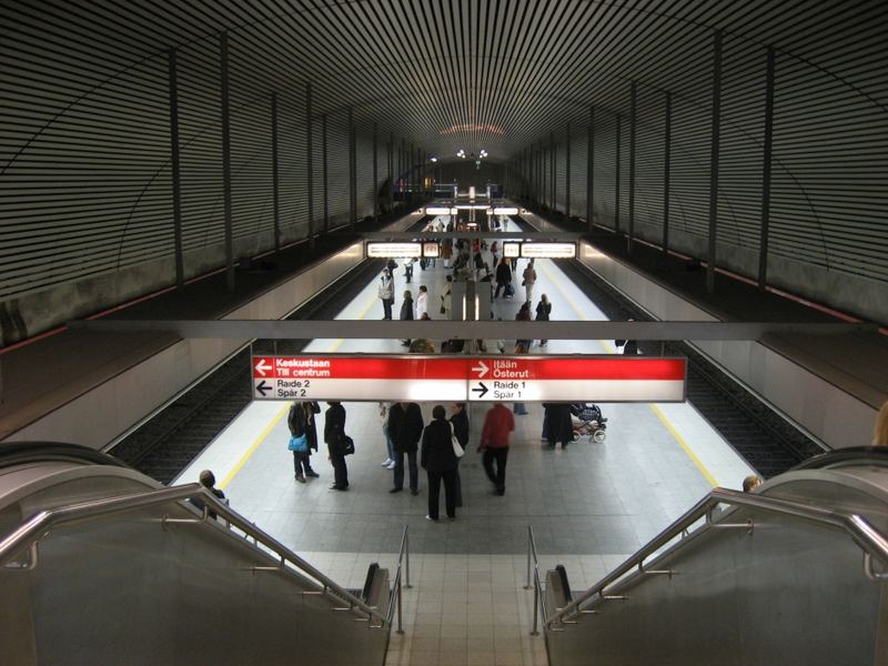 U-Bahnstation in Hakaniemi