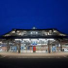 U Bahnstation Stadtgarten zu blauen Stunde