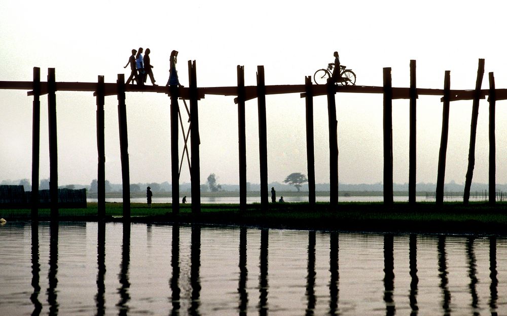 U Beibn Brücke am Taungthaman See