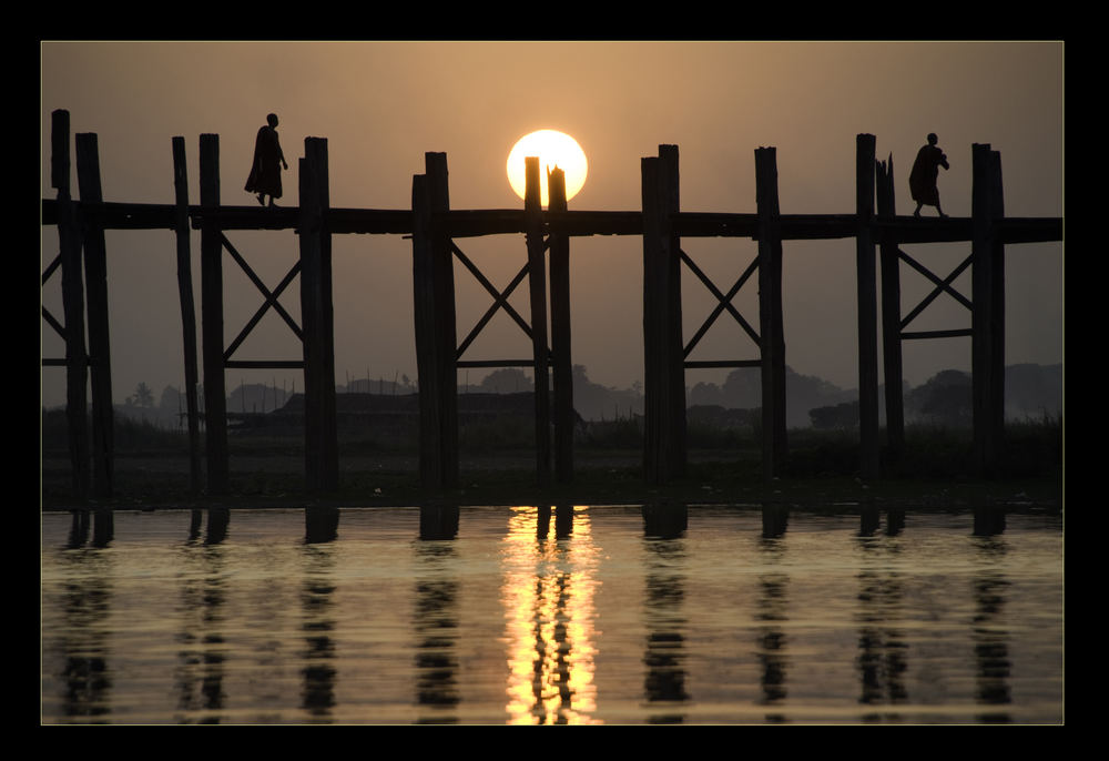 U Bein Bridge at dusk