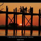 U-Bein Brücke am Taungthaman See / Myanmar