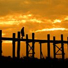 U Bein Teakholzbrücke bei Amarapura Myanmar.