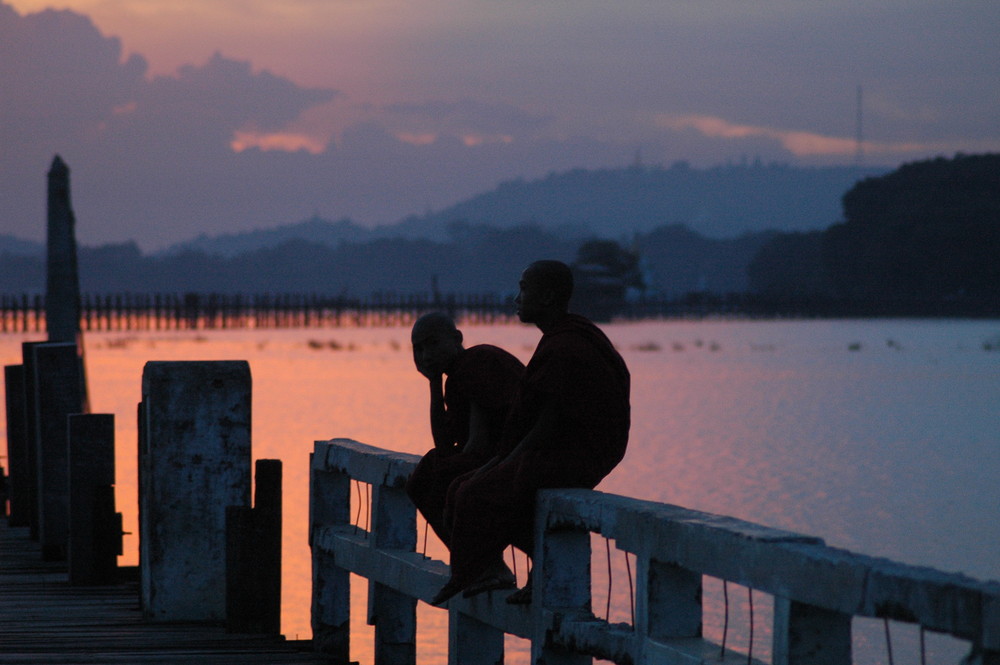 U Bein`s Bridge in Amarapura- Myanmar