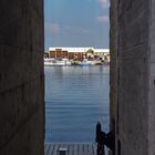 U-Boot Bunker in Saint Nazaire Blick in die Aussenwelt