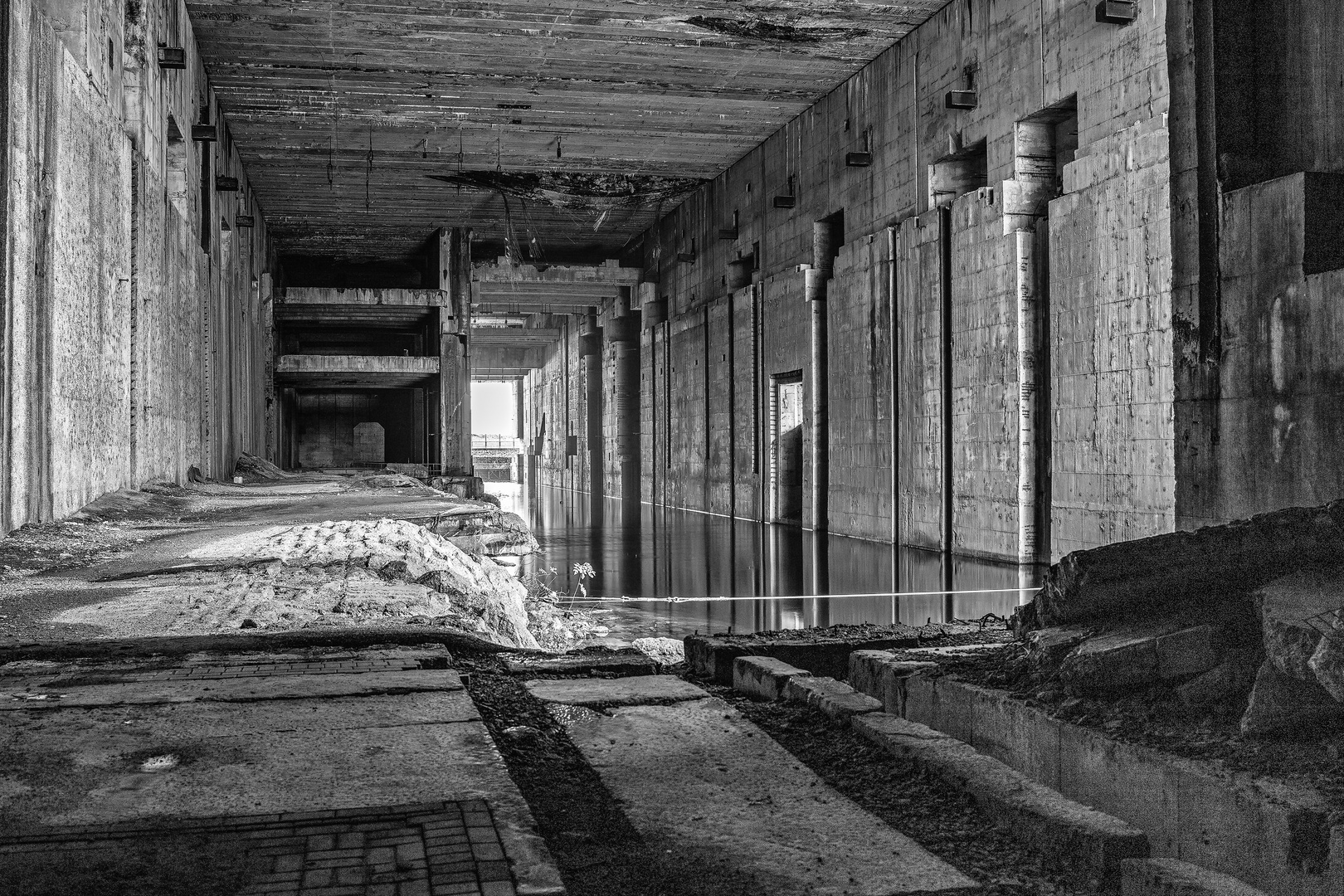 U-Boot-Bunker Valentin - Geplante Ausfahrt zur Weser, Bremen