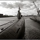 U-Boot im Hafen Hamburg