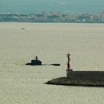 U-Boot U-17 / S196 verlässt den Hafen von Palma de Mallorca