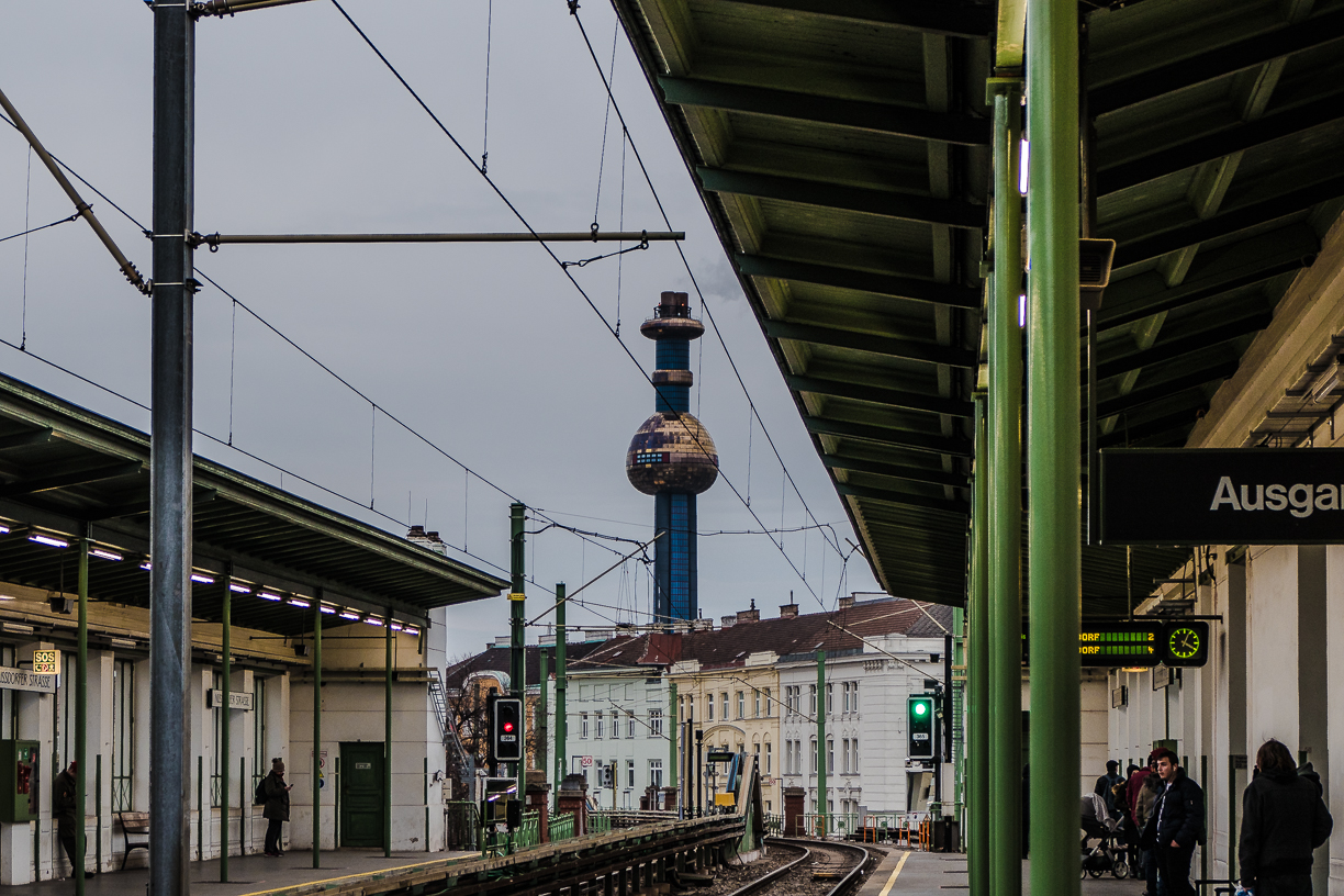 U4 Bhf. Nußdorfer Straße Bahnsteig Richtung Floridsdorf