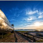 U995 - Laboe bei Sonnenuntergang