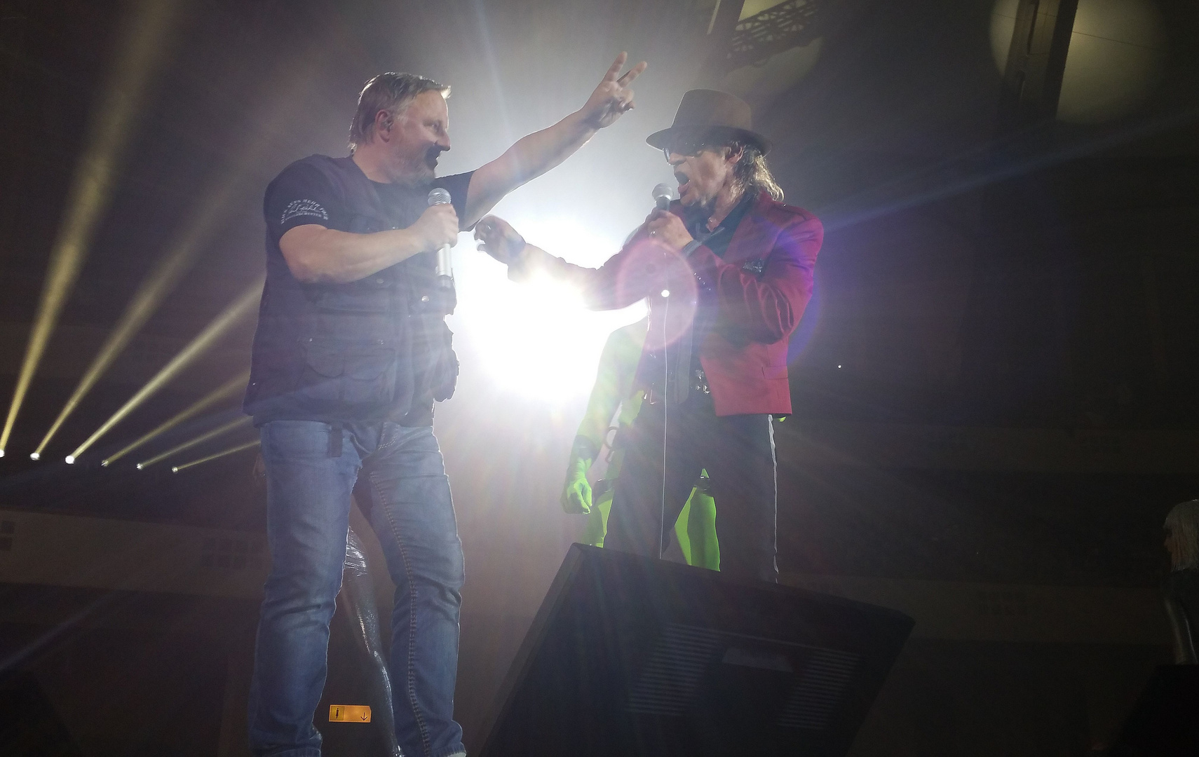 Udo Lindenberg mit Axel Gösebrecht, äh Prahl in Frankfurt am 21.06.2016