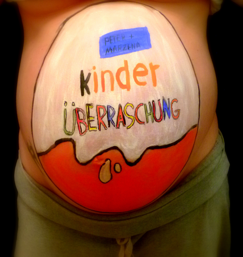 Ü Ei Bodypainting Babybauch