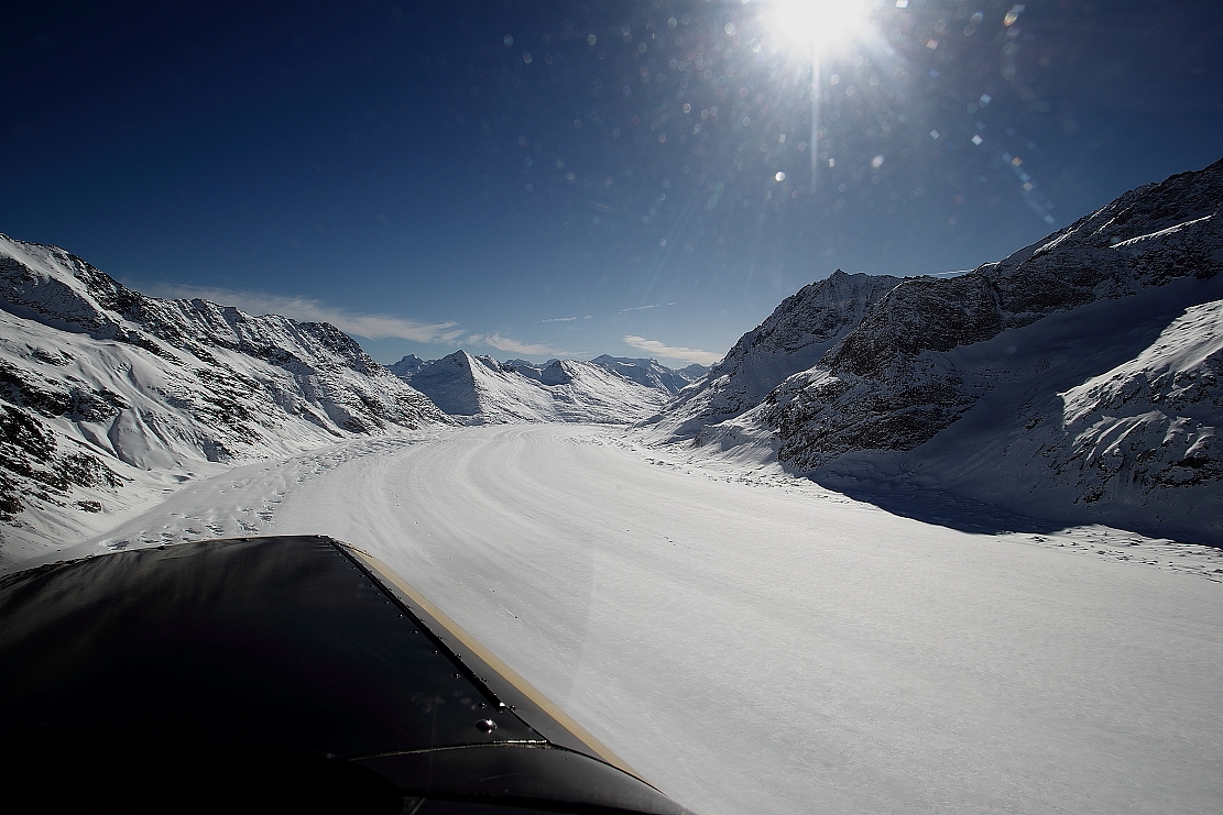 über dem Aaletsch Gletscher 16 2 17 