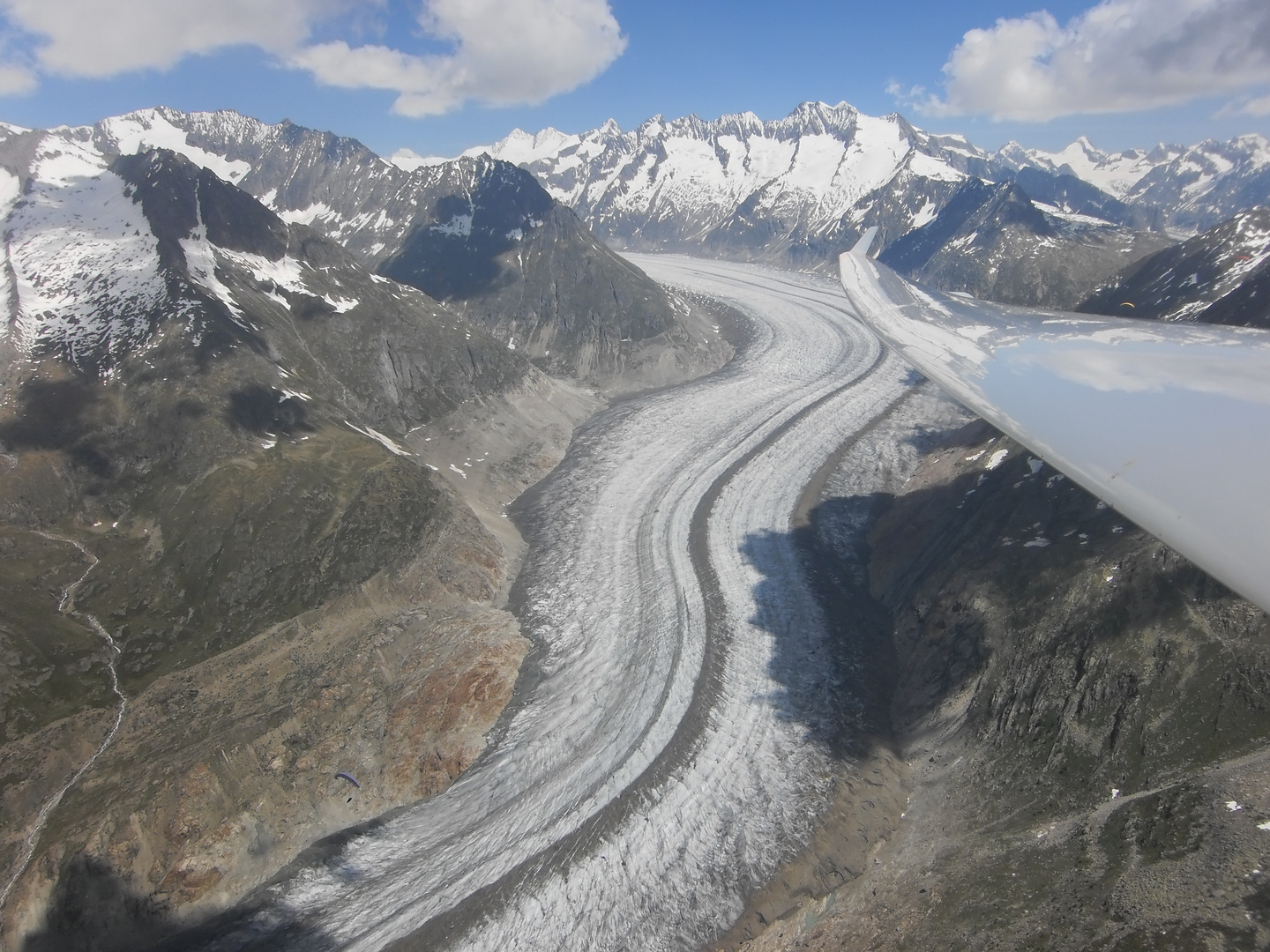 Über dem Aletschgletscher