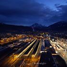 Über dem Bahnhof von Innsbruck