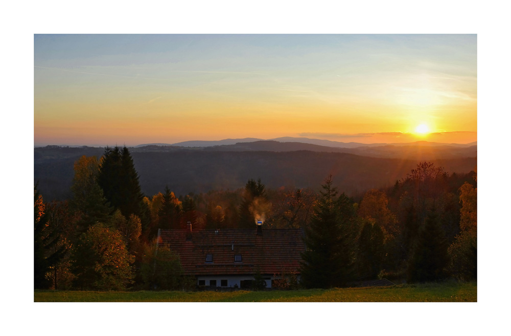 Über dem Bayrischen Wald