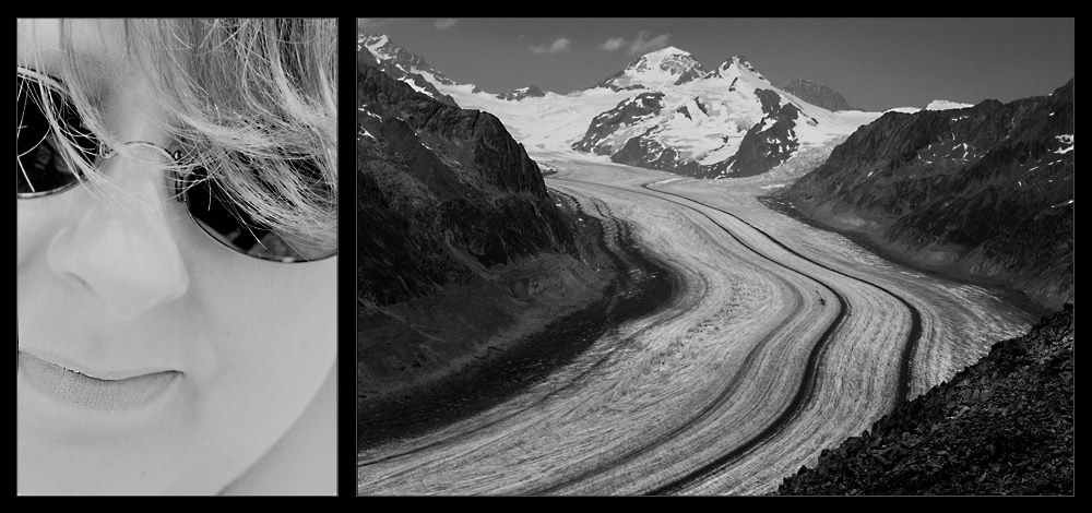 über dem gletscher