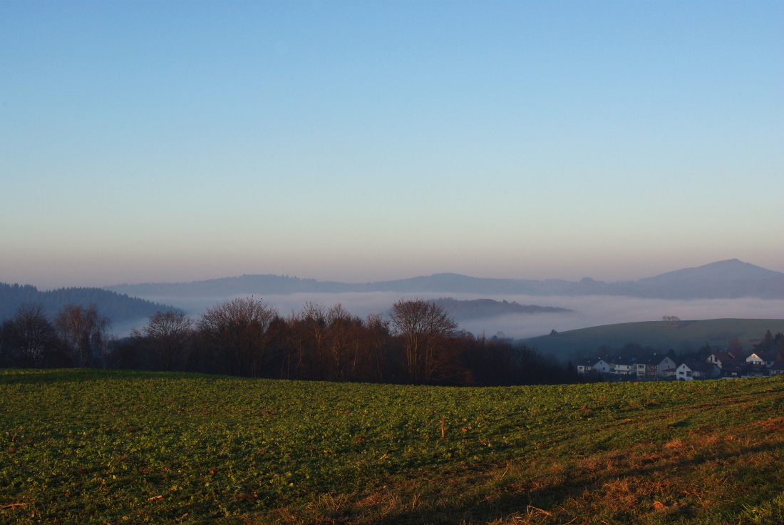 Über dem Nebel