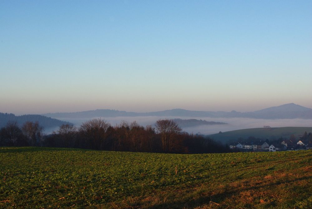 Über dem Nebel