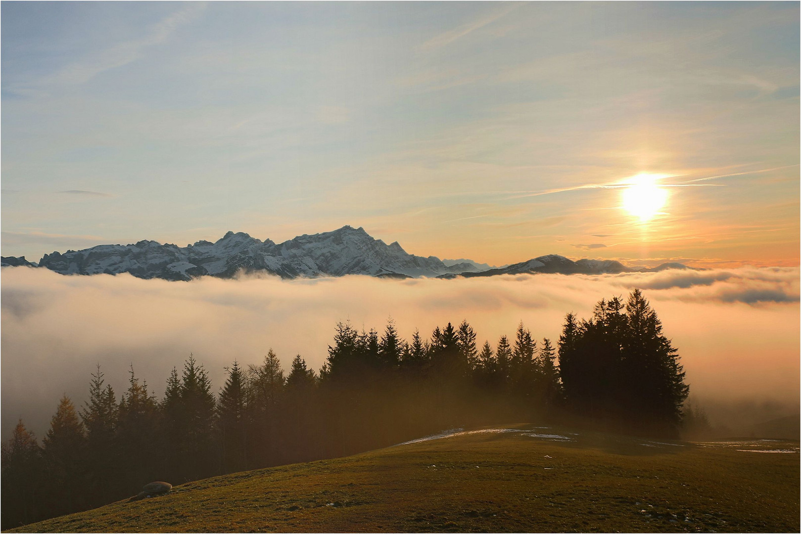 Über dem Nebel...