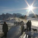 über dem Nebel Sonne tanken...