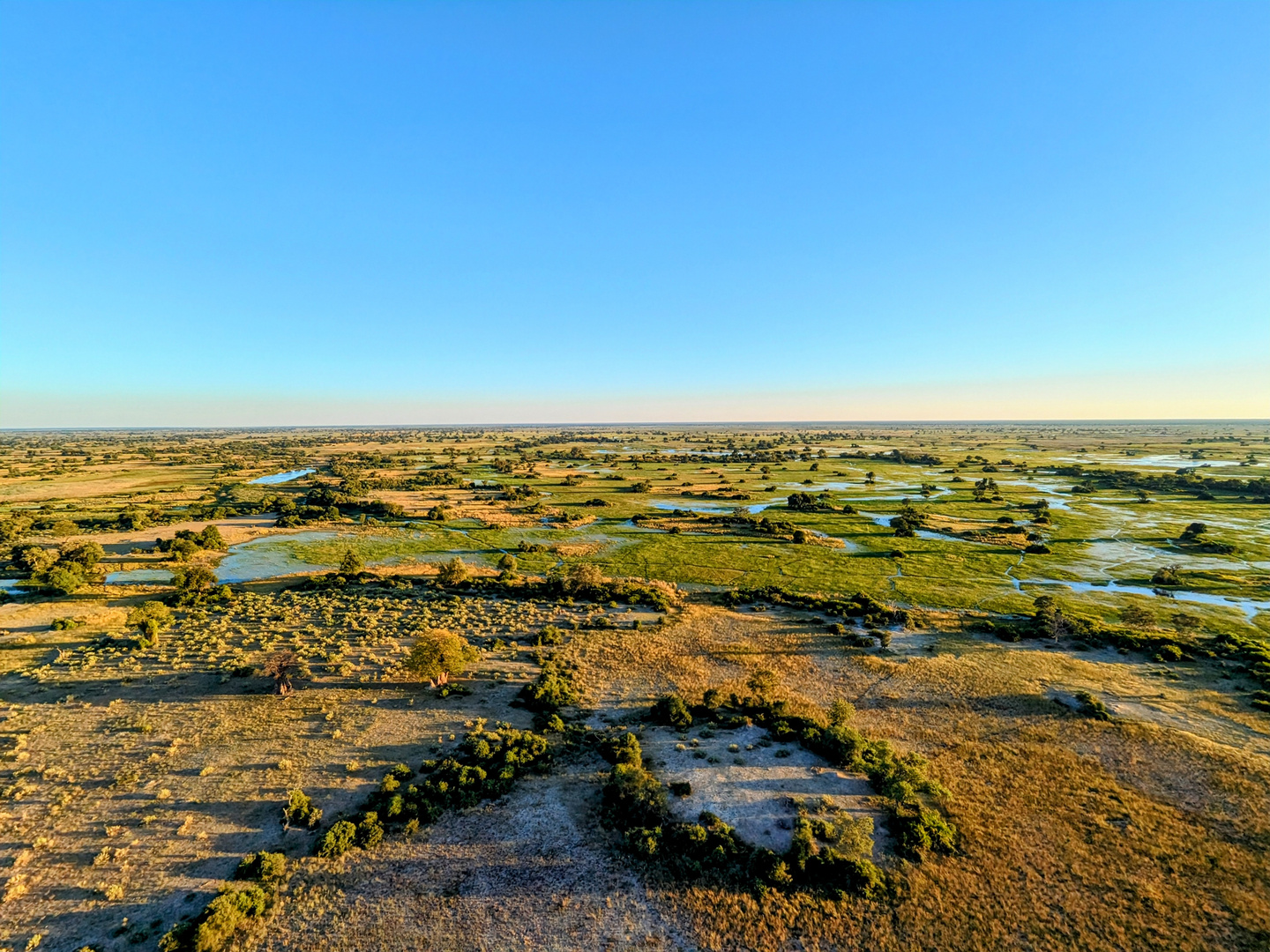 Über dem Okavango 