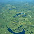 Über dem Okavango Delta