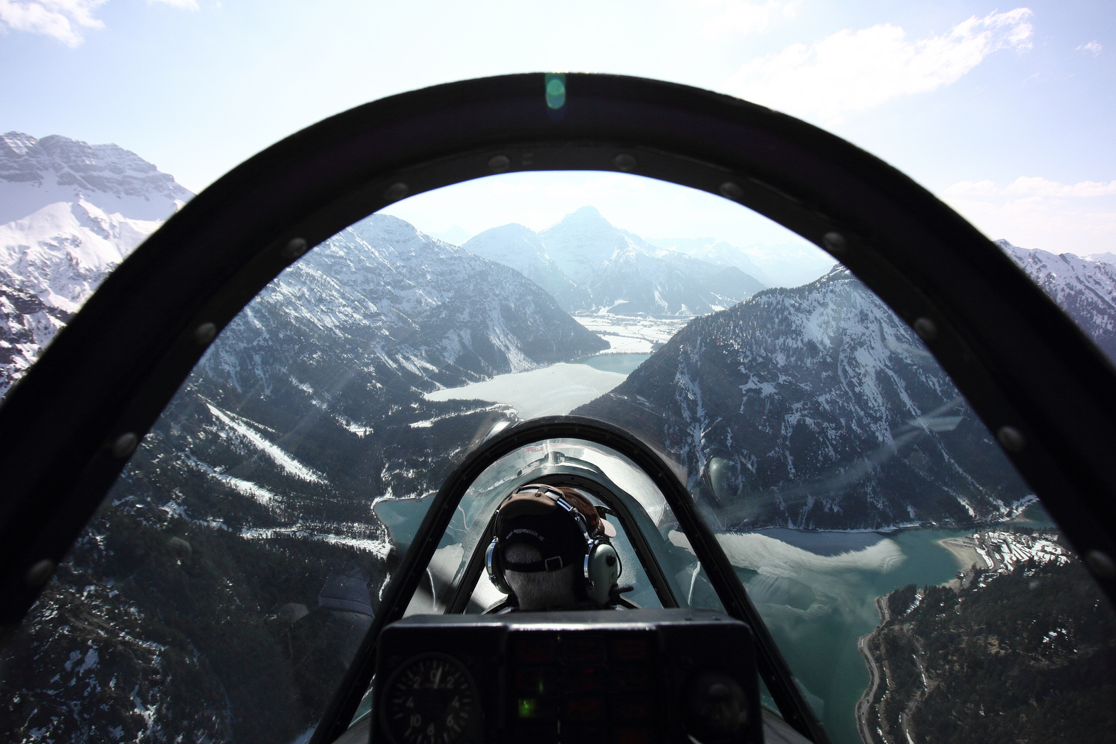  über dem Plansee - mit Blick auf den Heiterwanger See  30 3 2019