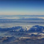 Über dem Zagros-Gebirge