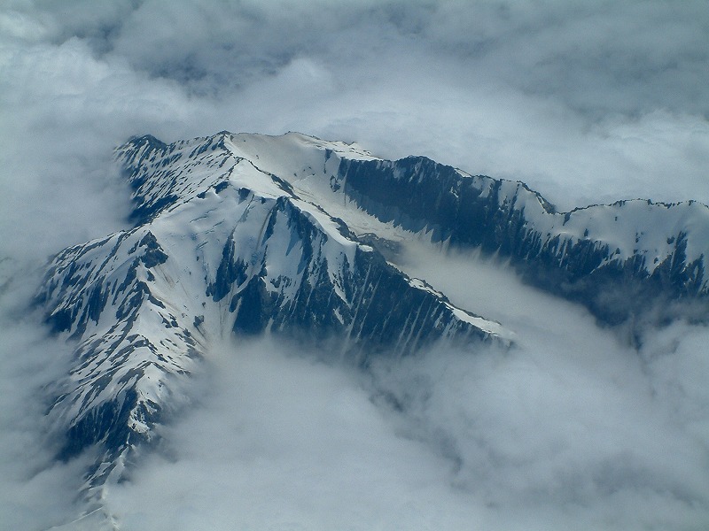 Über den Alpen von Neuseeland