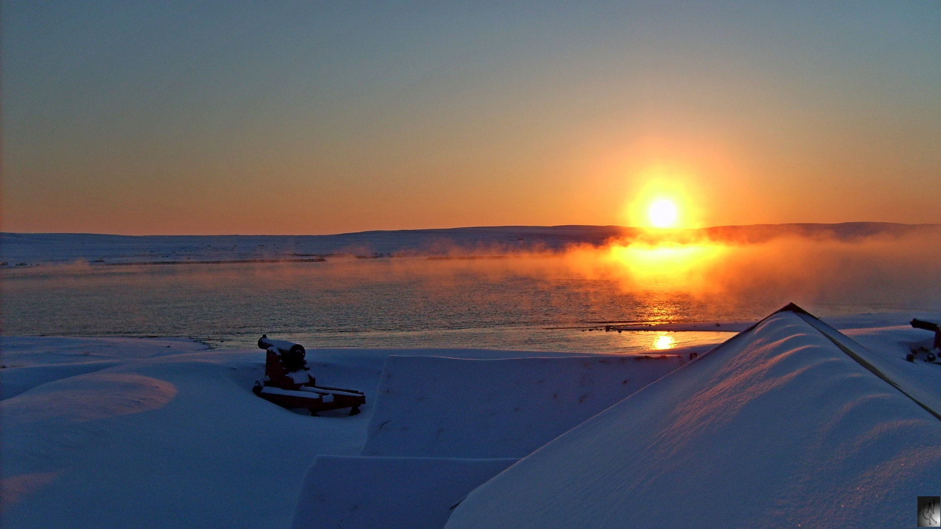 über den Dächern der Festung Vardø