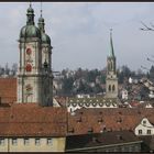 Über den Dächern des Klosterbezirkes St. Gallen