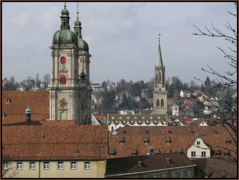 Über den Dächern des Klosterbezirkes St. Gallen