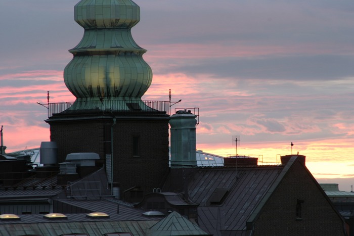 Über den Dächern in Stockholm, Sluissen