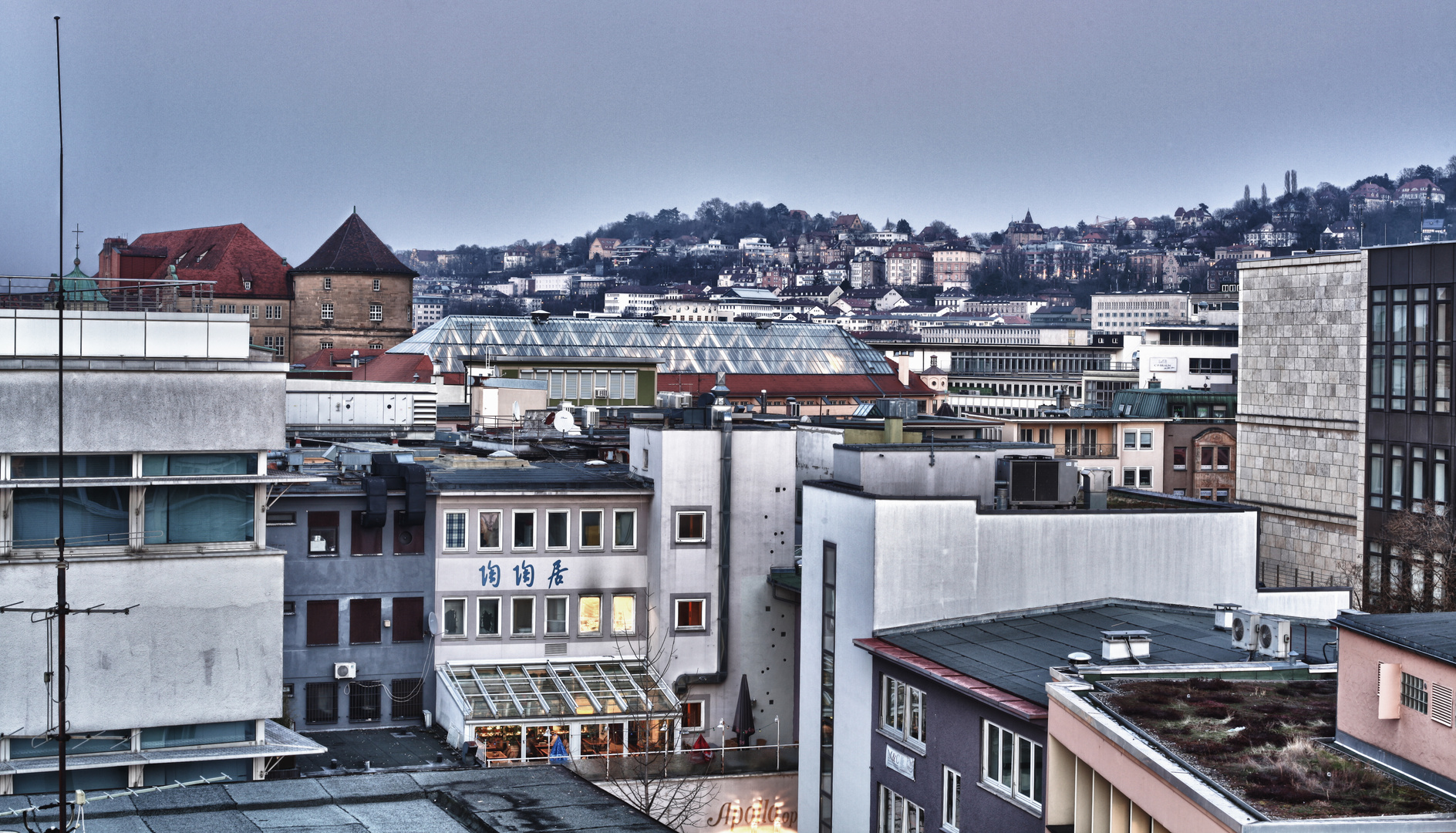 Über den Dächern ;) Stuttgart-Mitte HDR