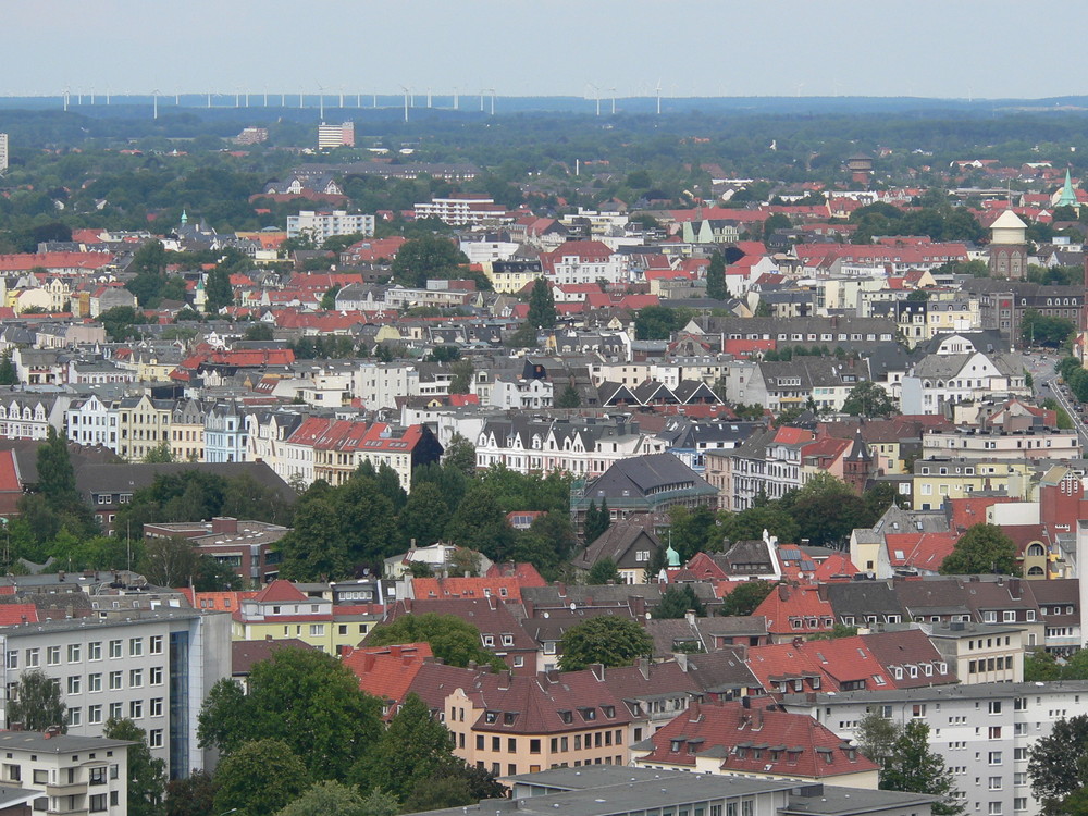 Über den Dächern von Bremerhaven