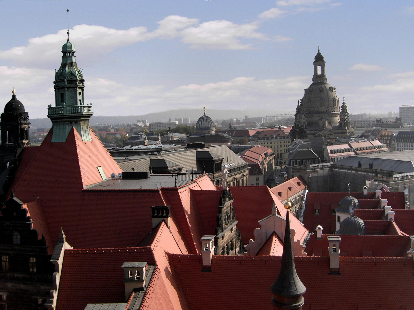 Über den Dächern von Dresden