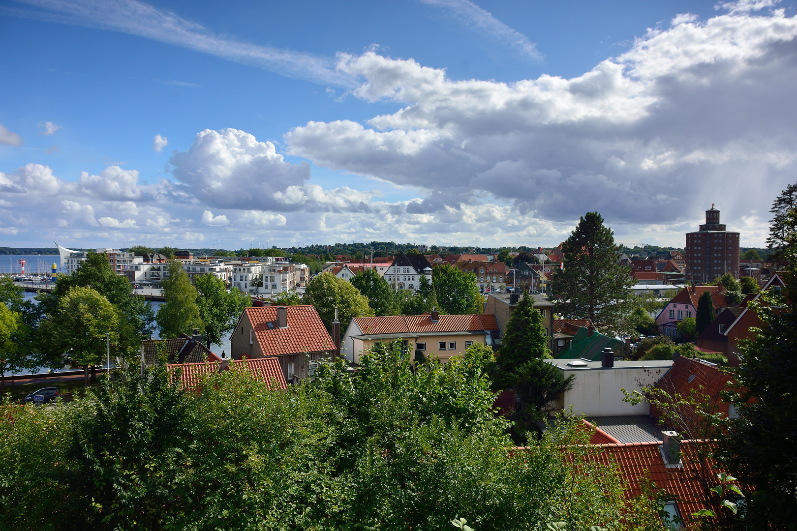 über den Dächern von Eckernförde