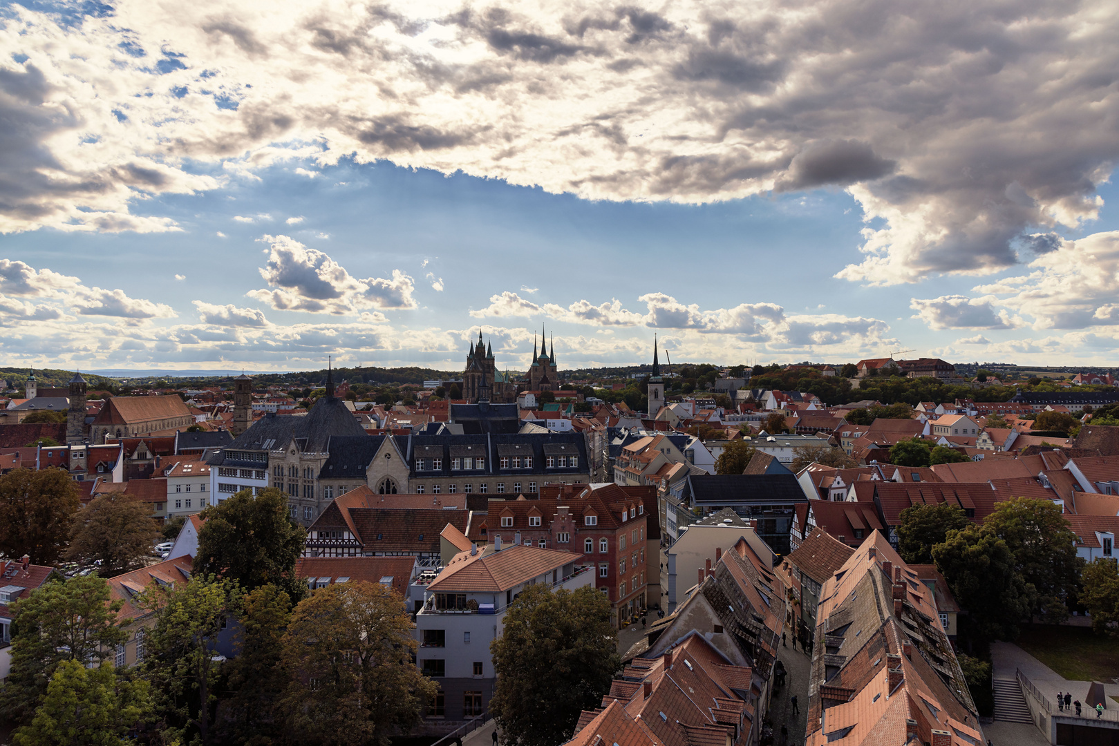 über den Dächern von Erfurt