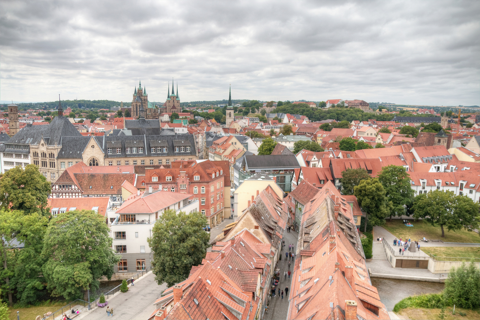 über den Dächern von Erfurt