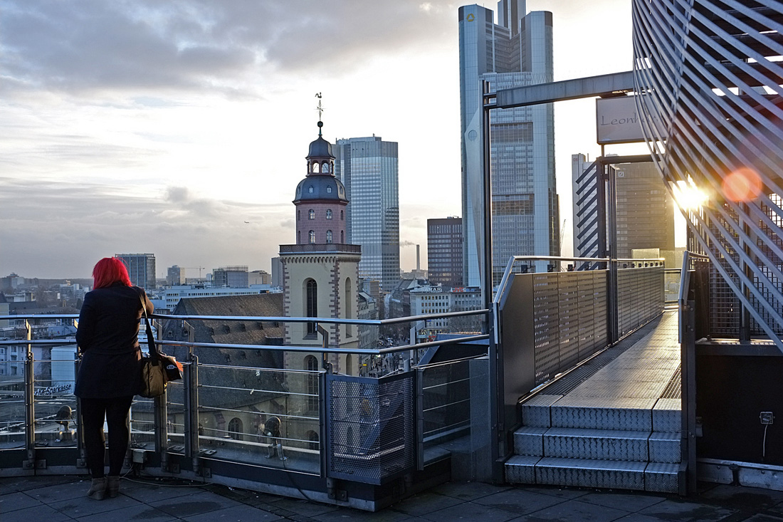 Über den Dächern von Frankfurt