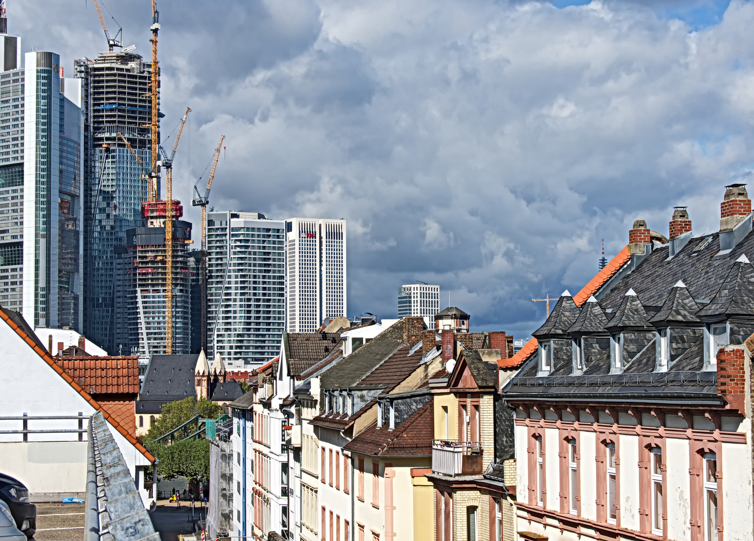Über den Dächern von Frankfurt