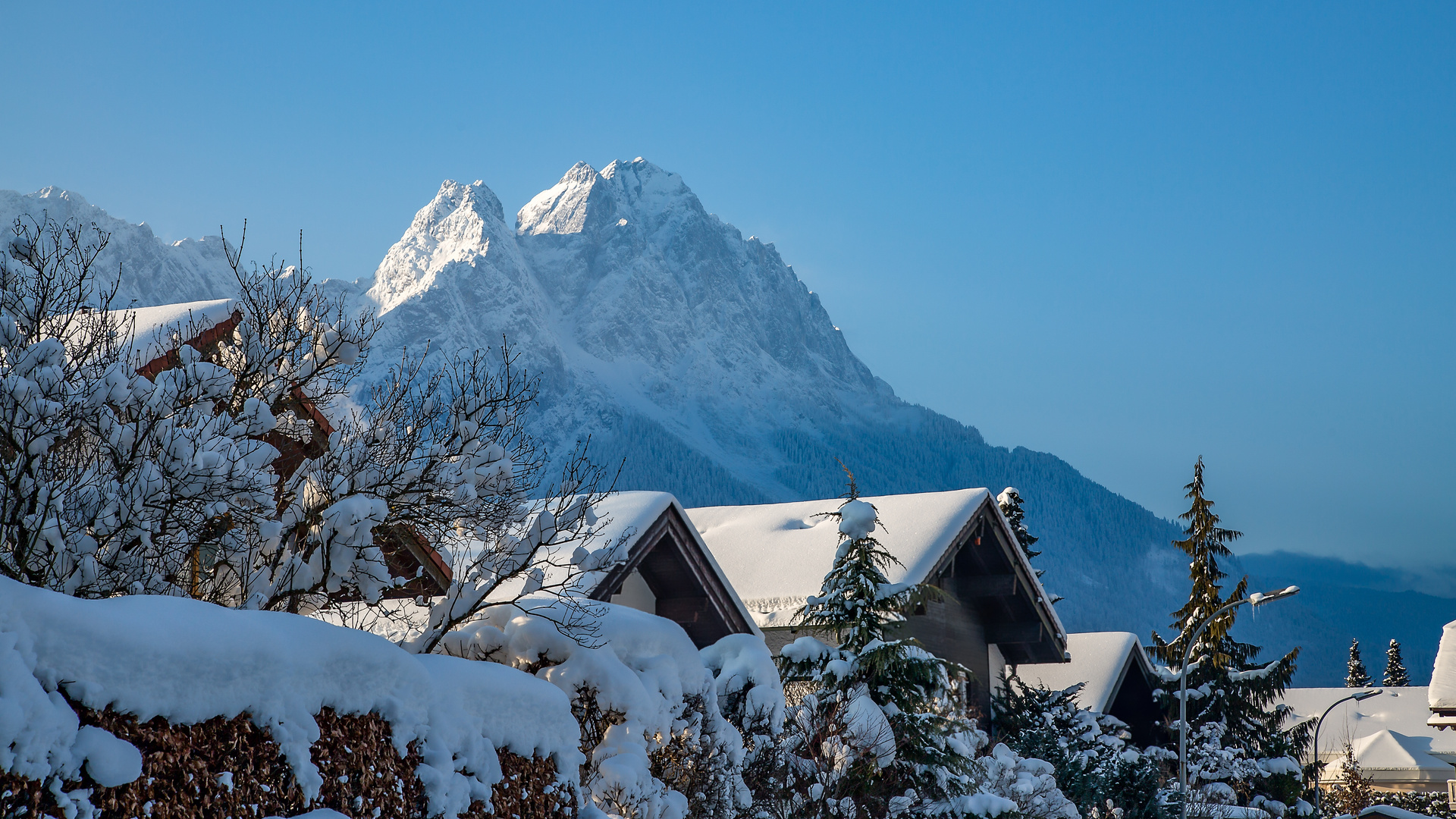 Über den Dächern von Garmisch-Partenkirchen