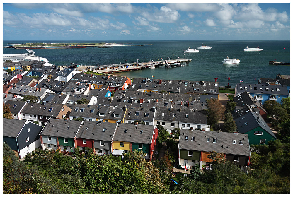 Über den Dächern von Helgoland