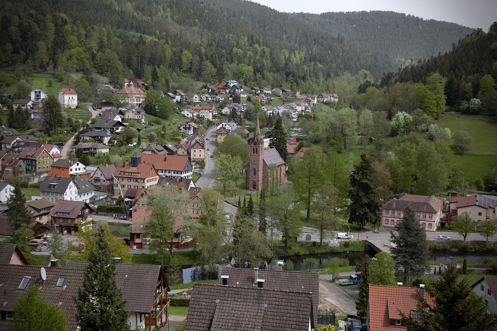 Über den Dächern von Höfen an der Enz