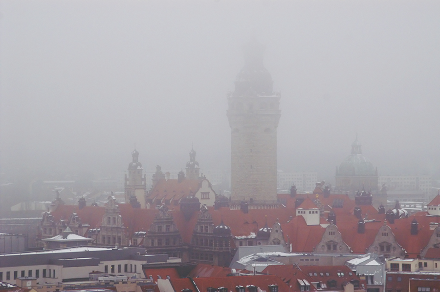 Über den Dächern von Leipzig