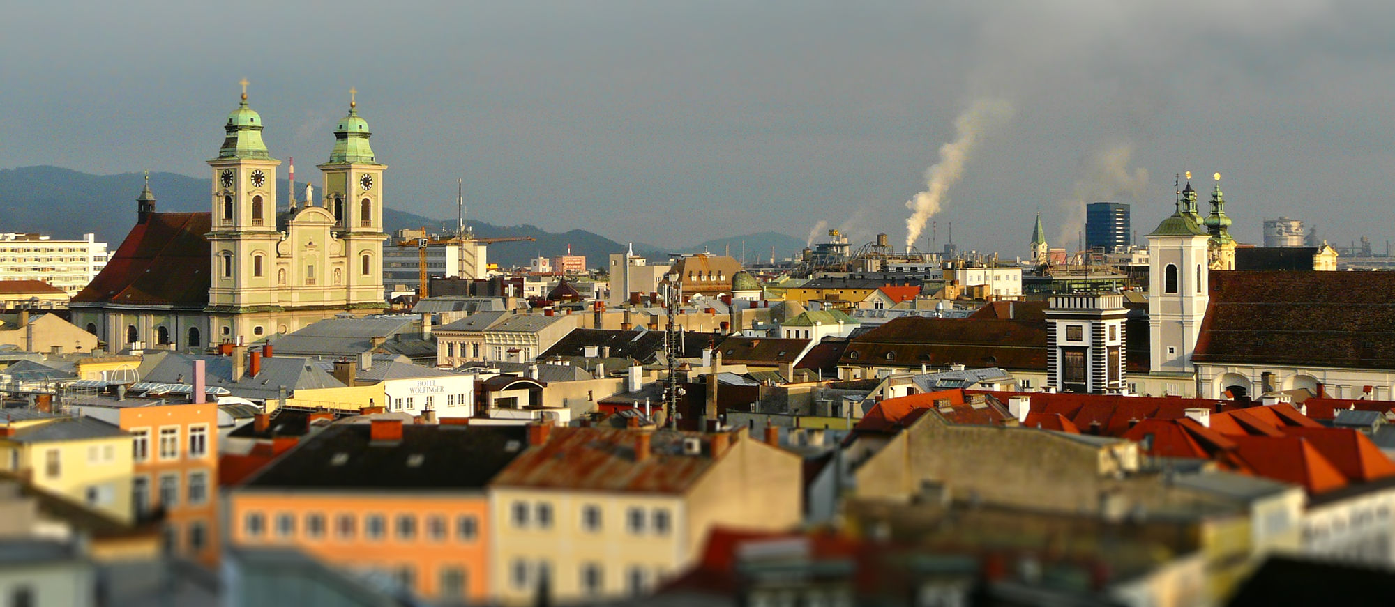 Über den Dächern von Linz