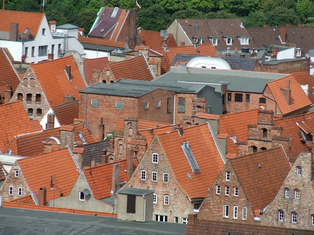 Über den Dächern von Lübeck