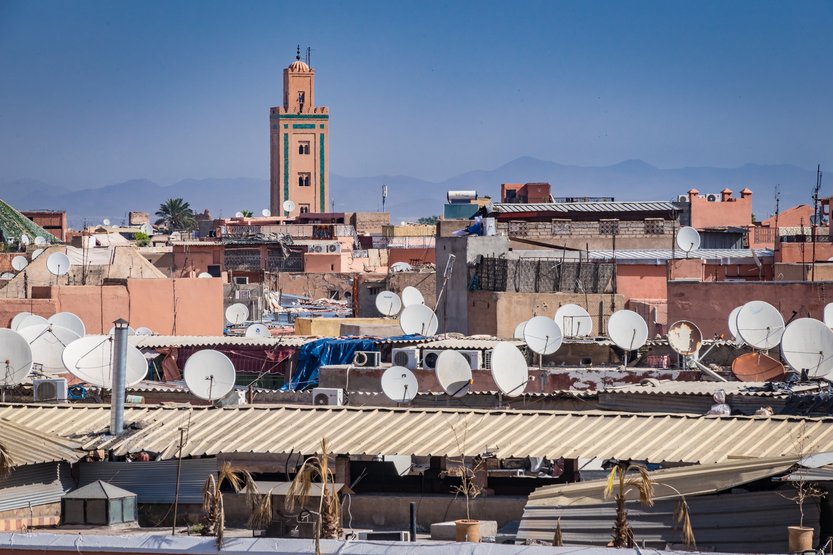 über den Dächern von Marrakesch/Marokko