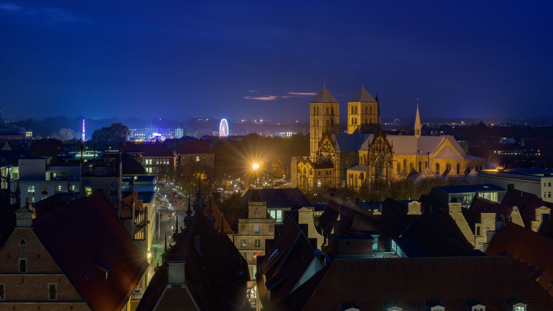 Über den Dächern von Münster zur besten Send Zeit