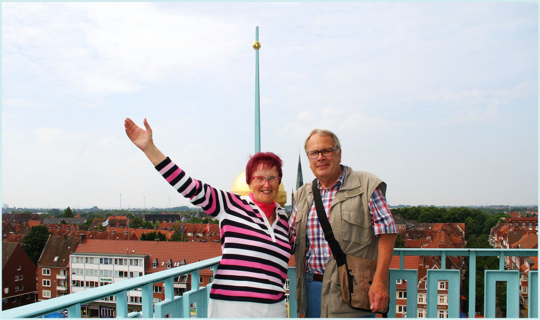 über den Dächern von Ostfriesland ...